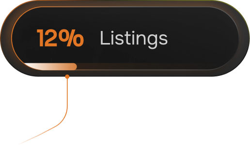 12% Listings
